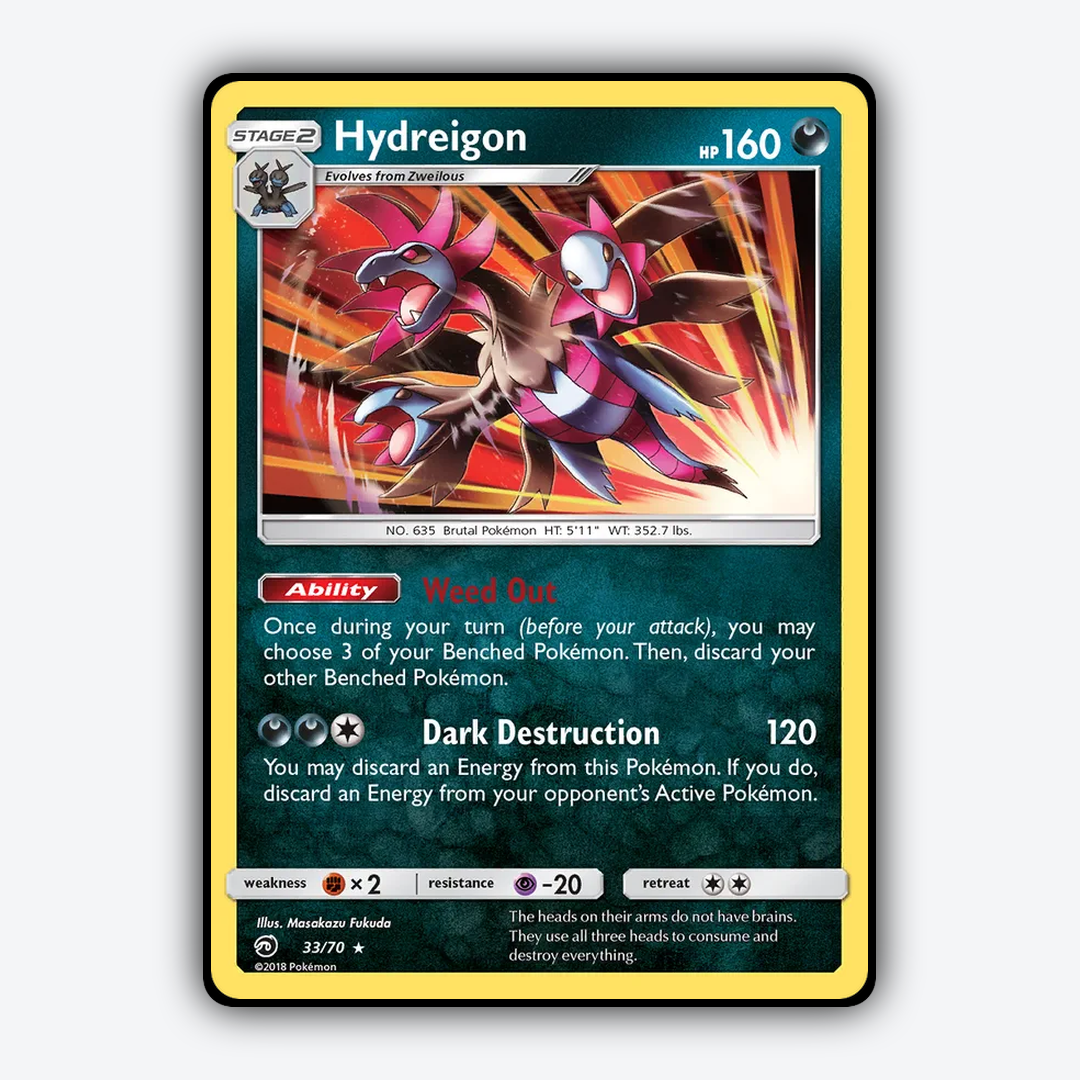 Hydreigon 033/70 - Dragon Majesty Set - Card Rug