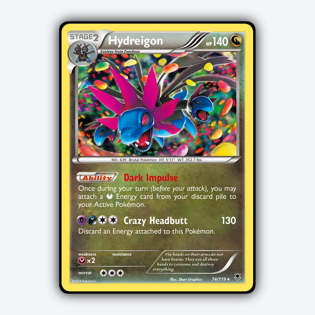 Hydreigon 074/119 - Phantom Forces Set - Card Rug
