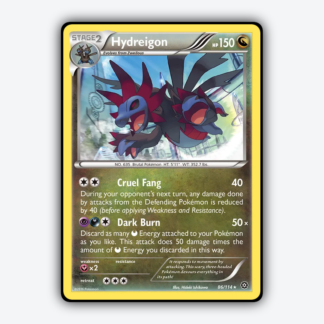 Hydreigon 086/114 - Steam Siege Set - Card Rug