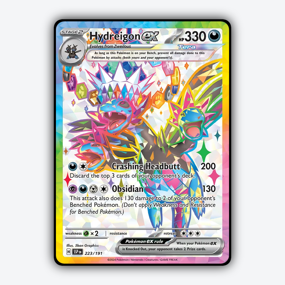 Hydreigon ex #223 - Surging Sparks Set - Card Rug