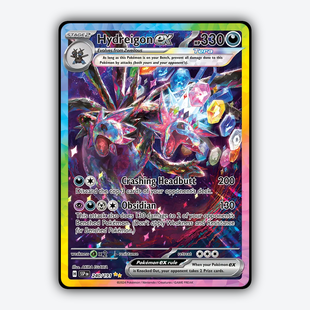 Hydreigon ex #240 - Surging Sparks Set - Card Rug