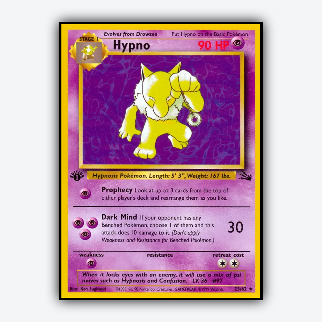 Hypno 023/62 - Fossil Set - Card Rug