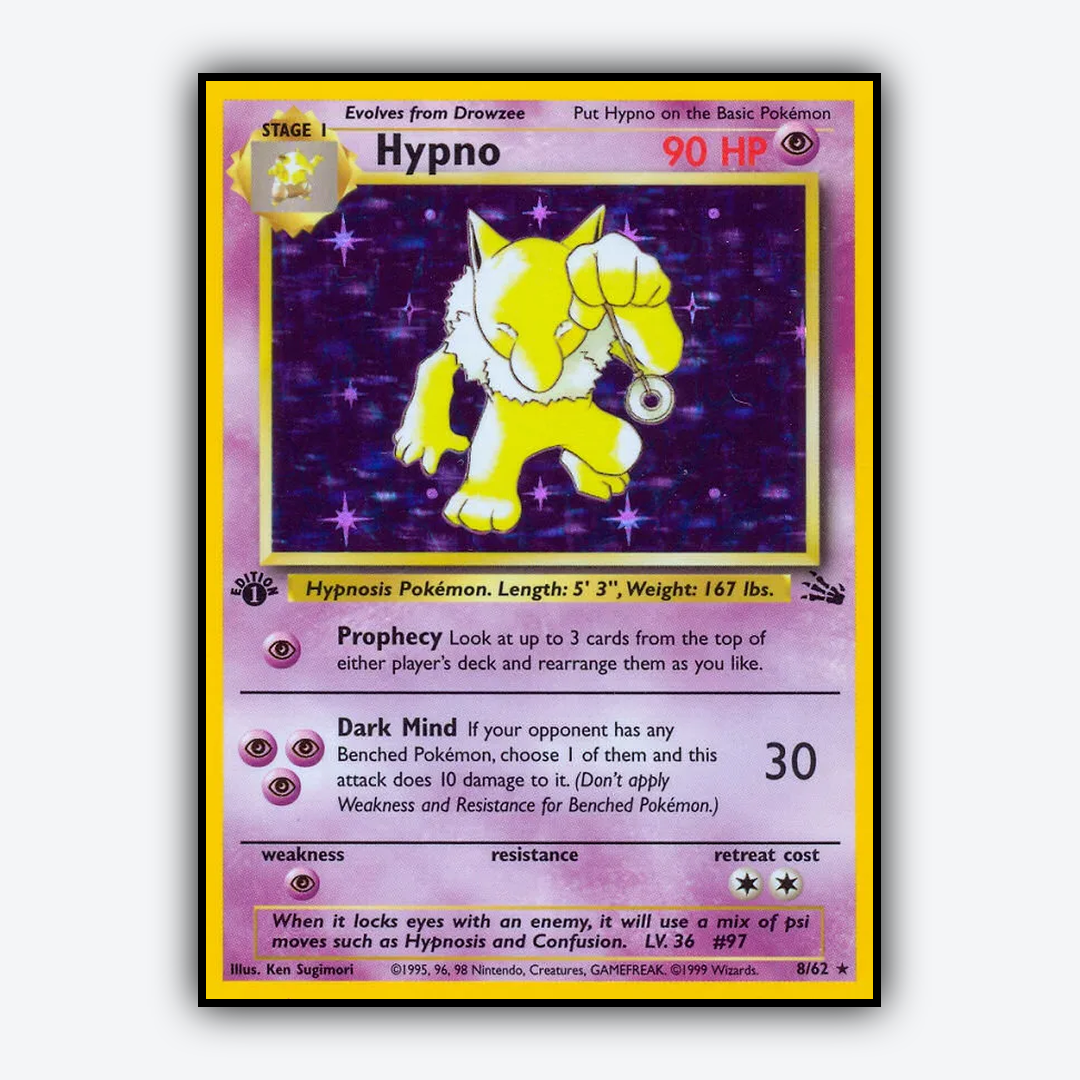 Hypno 008/62 - Fossil Set - Card Rug