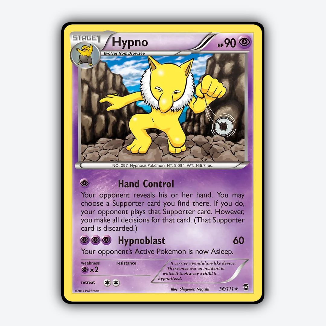 Hypno 036/111 - Furious Fists Set - Card Rug