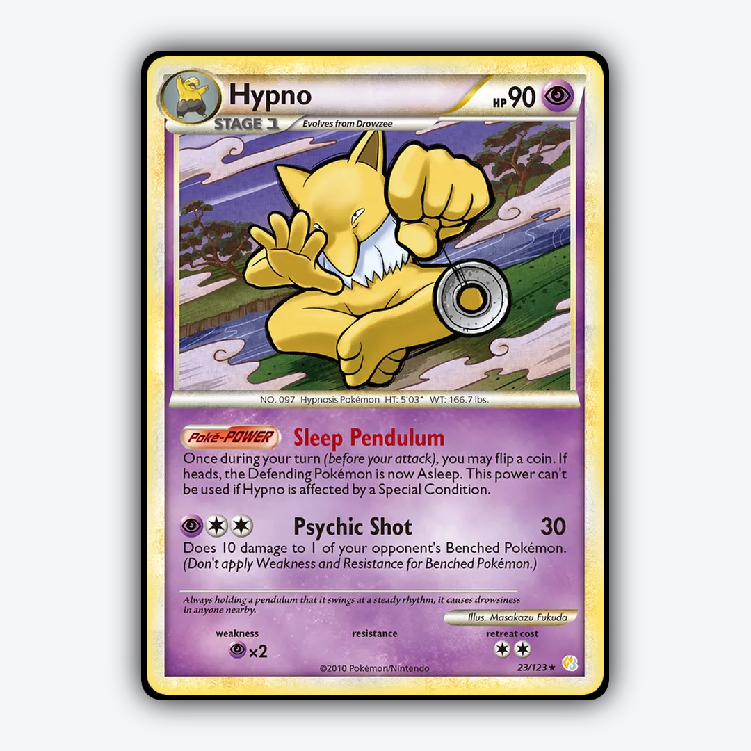 Hypno 023/123 - HeartGold & SoulSilver Set - Card Rug