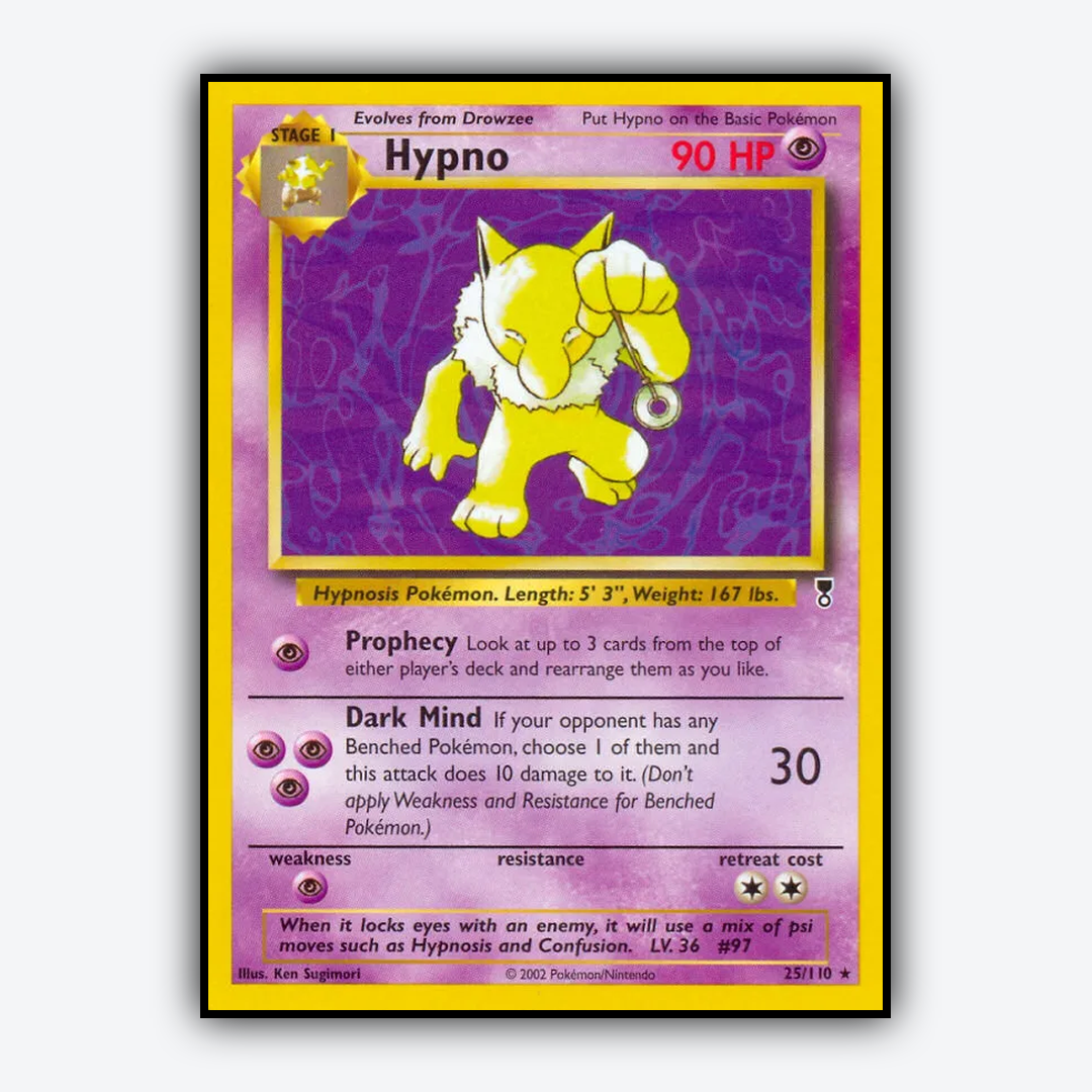 Hypno 025/110 - Legendary Collection Set - Card Rug