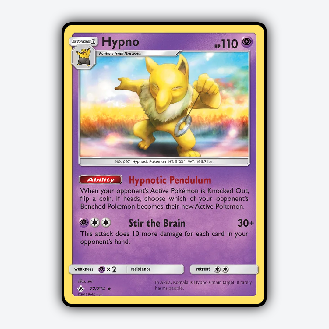 Hypno 072/214 - Unbroken Bonds Set - Card Rug