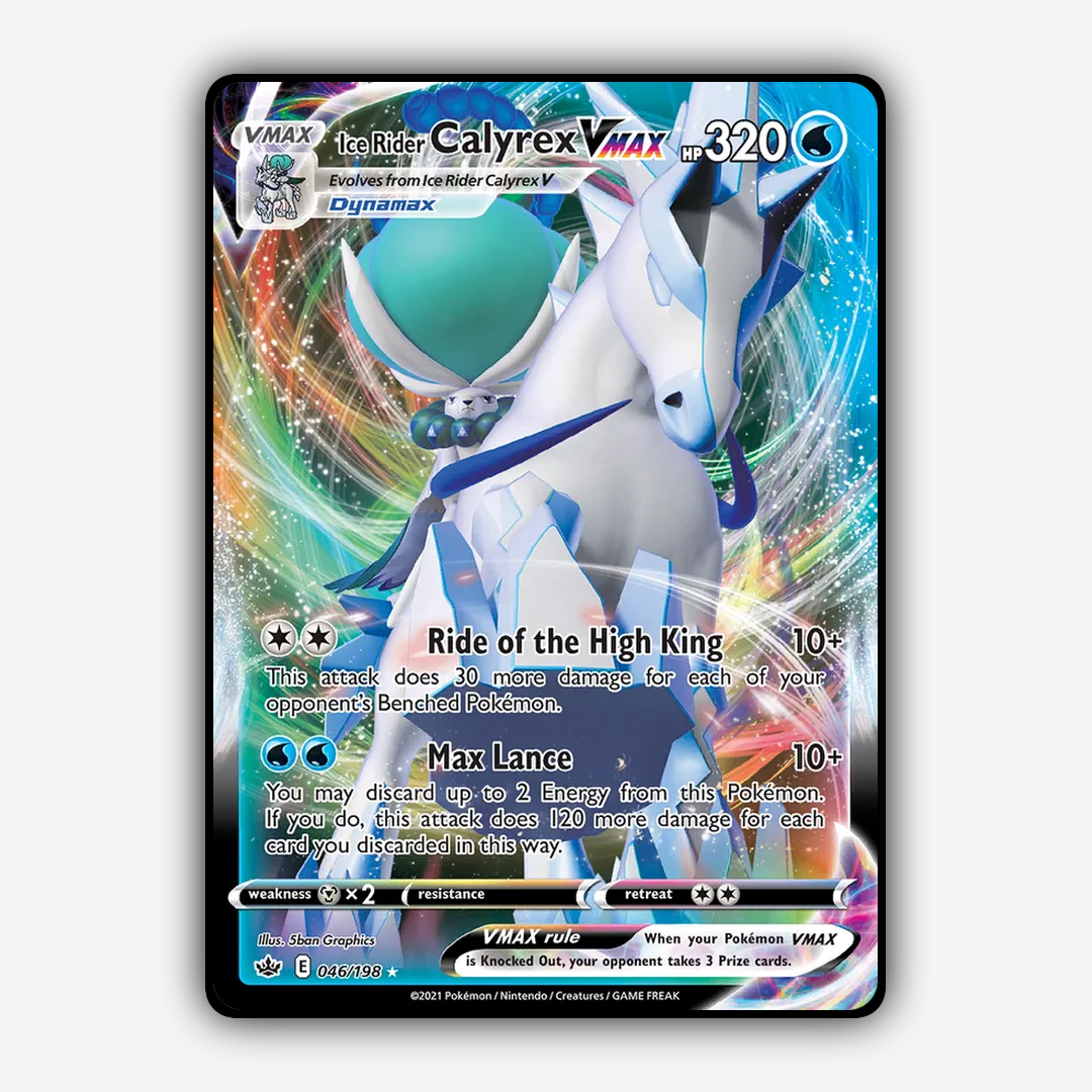 Ice Rider Calyrex VMAX 046/198 - Chilling Reign Set - Card Rug