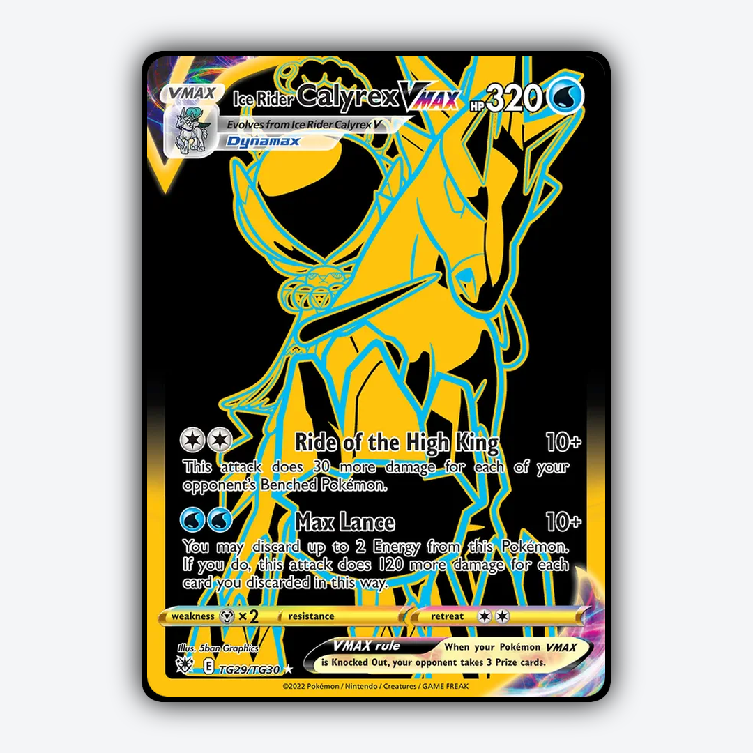 Ice Rider Calyrex VMAX TG029/30 - TG029/30 Astral Radiance Trainer Gallery Set - Card Rug