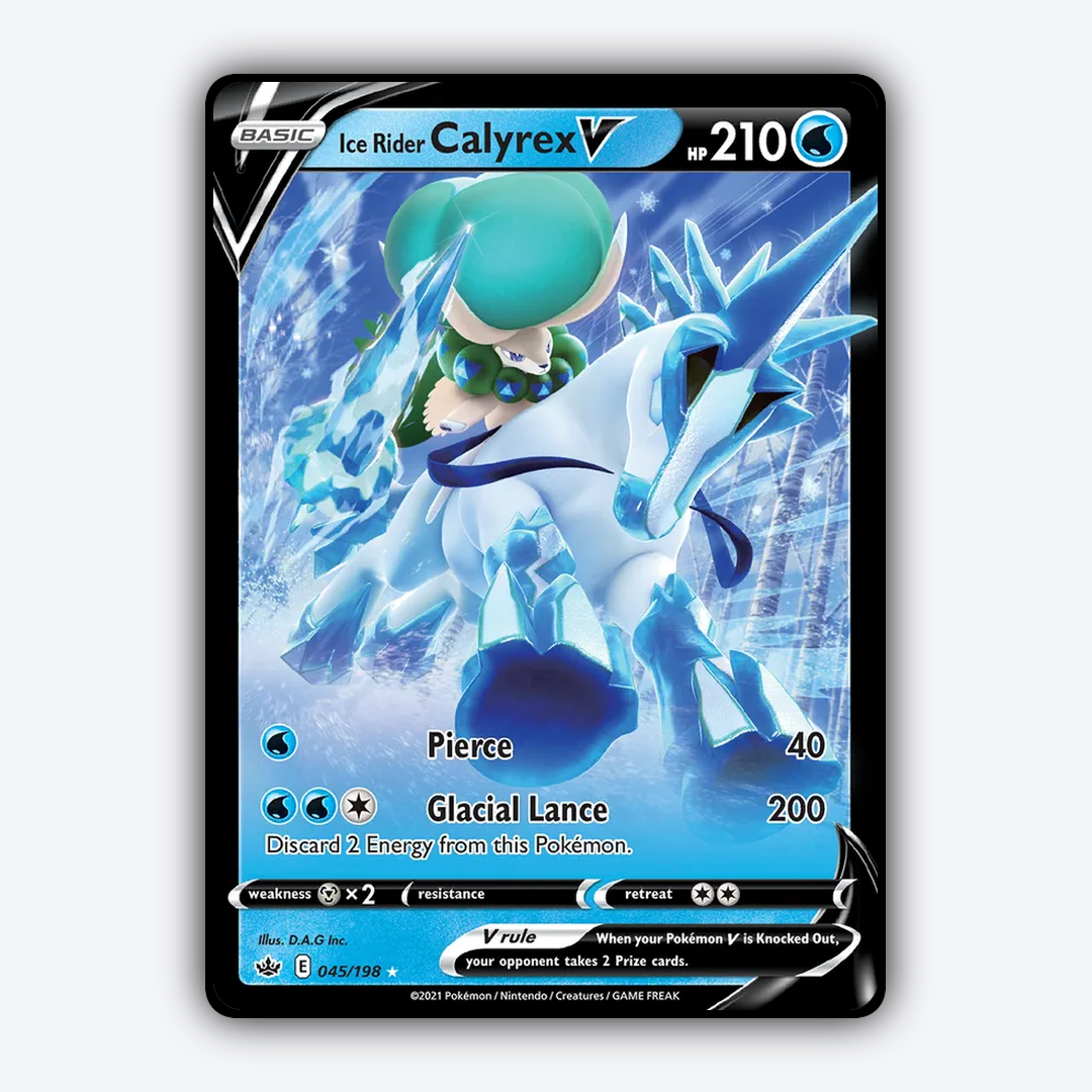 Ice Rider Calyrex V 045/198 - Chilling Reign Set - Card Rug