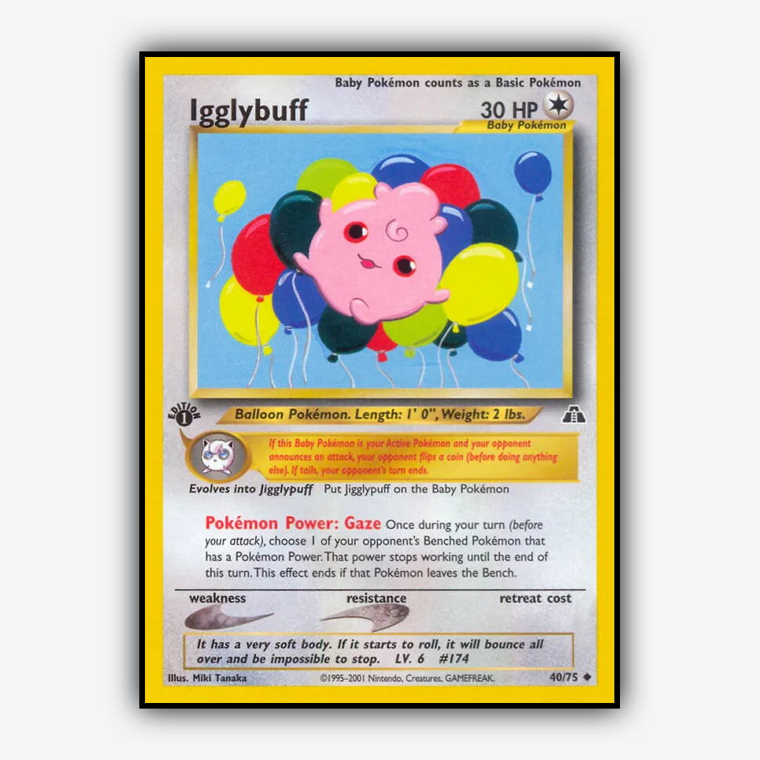 Igglybuff 040/75 - Neo Discovery Set - Card Rug
