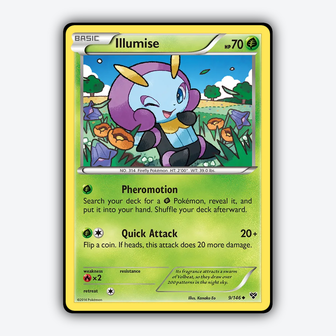 Illumise 009/146 - XY Set - Card Rug