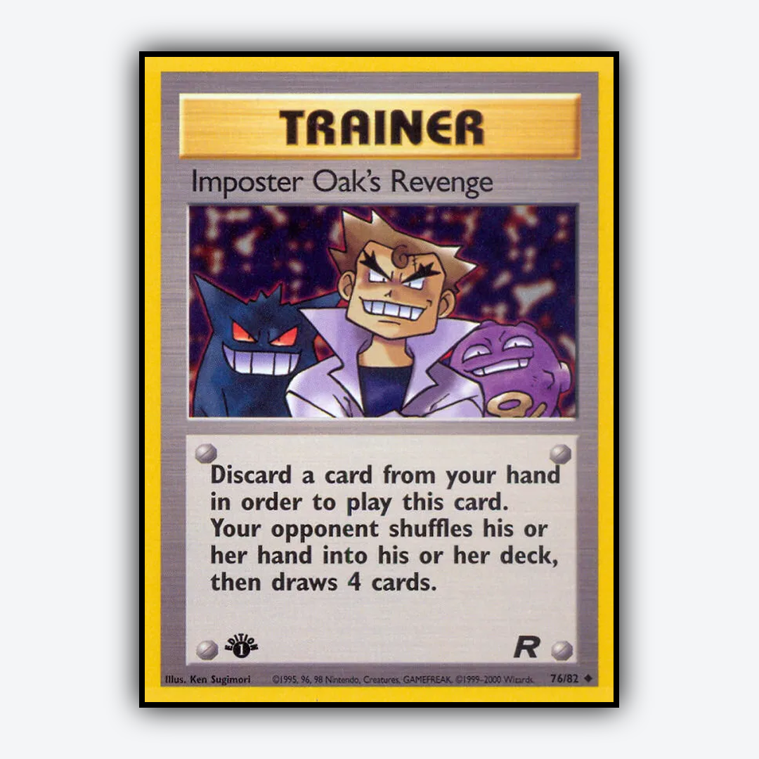 Imposter Oak's Revenge 076/82 - Team Rocket Set - Card Rug