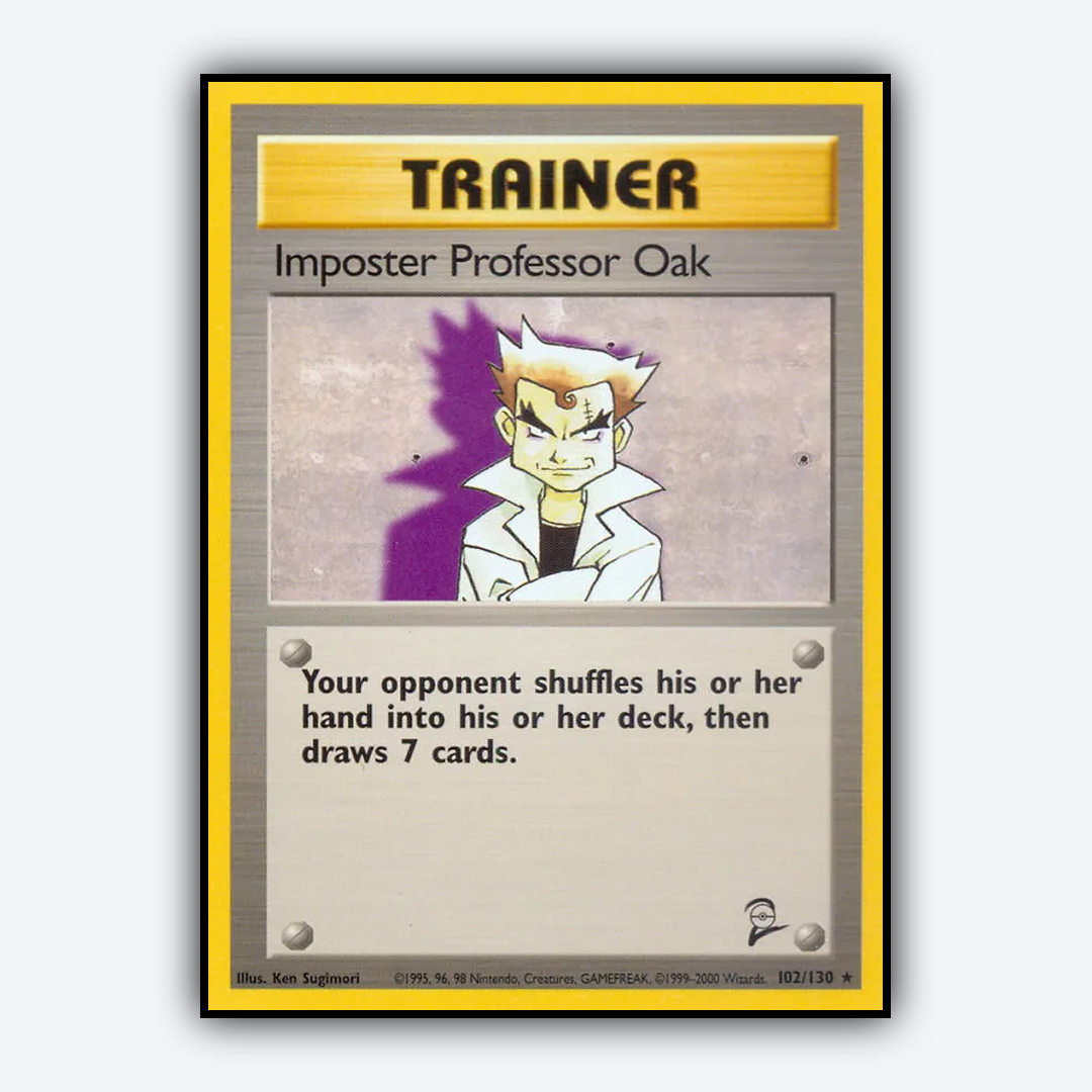 Imposter Professor Oak 102/130 - Base Set 2 Set - Card Rug