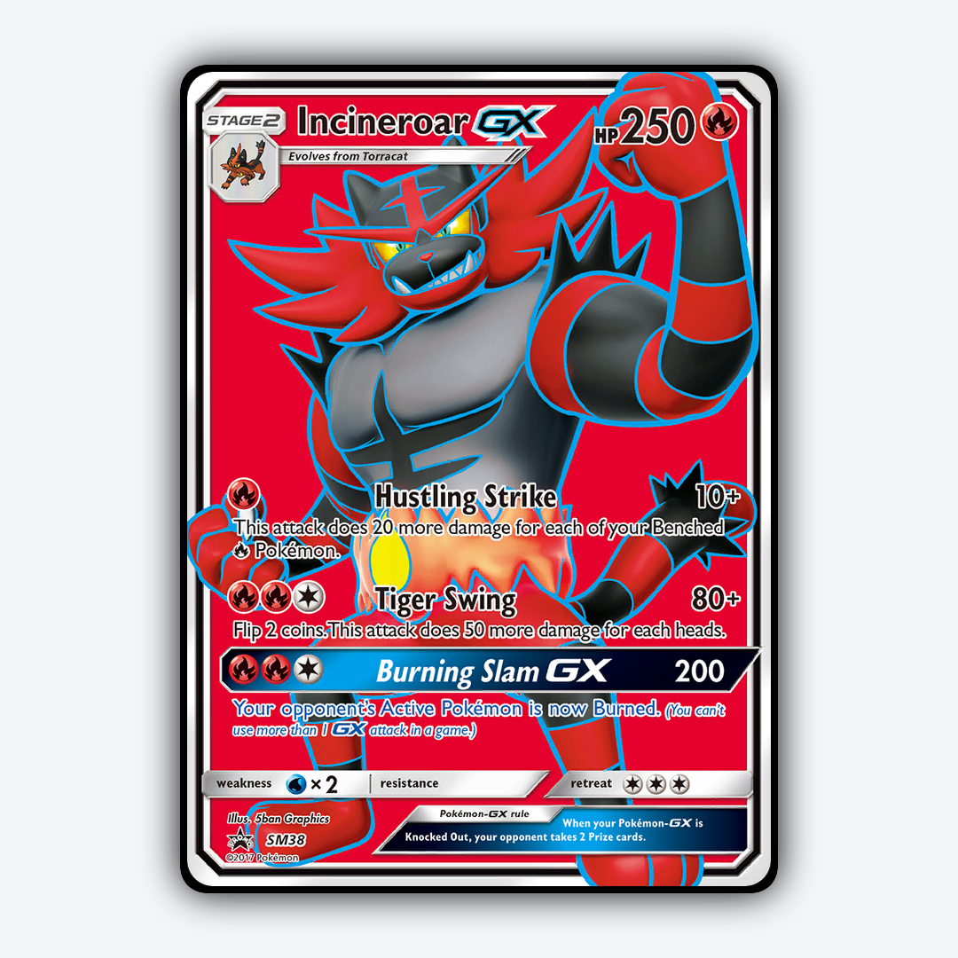 Incineroar-GX #38 - SM Black Star Promos Set - Card Rug