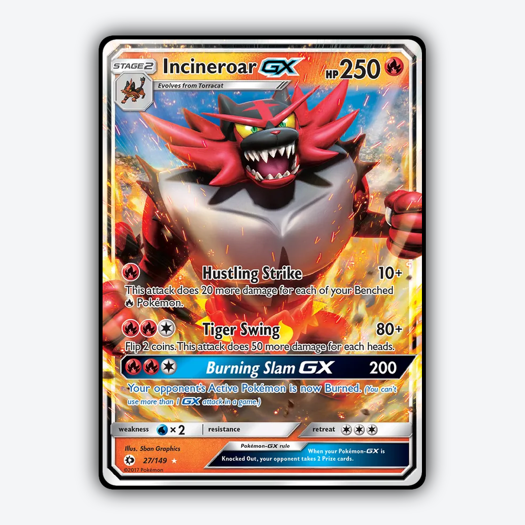 Incineroar-GX 027/149 - Sun & Moon Set - Card Rug