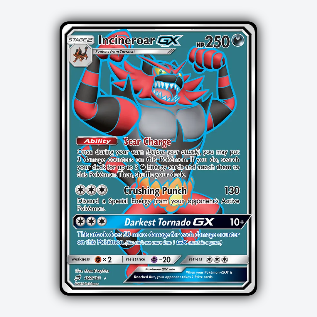 Incineroar-GX 167/181 - Team Up Set - Card Rug