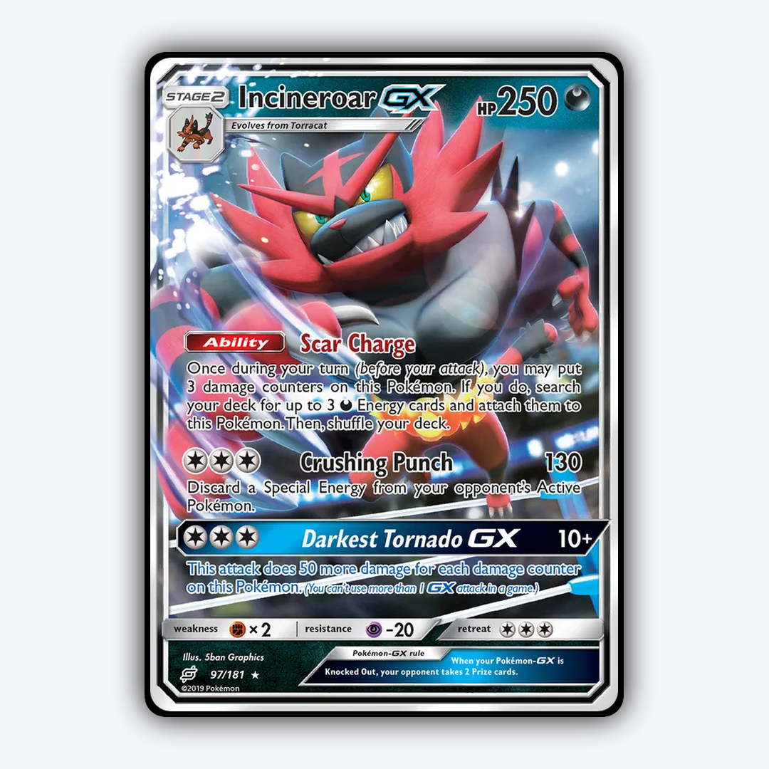 Incineroar-GX 097/181 - Team Up Set - Card Rug