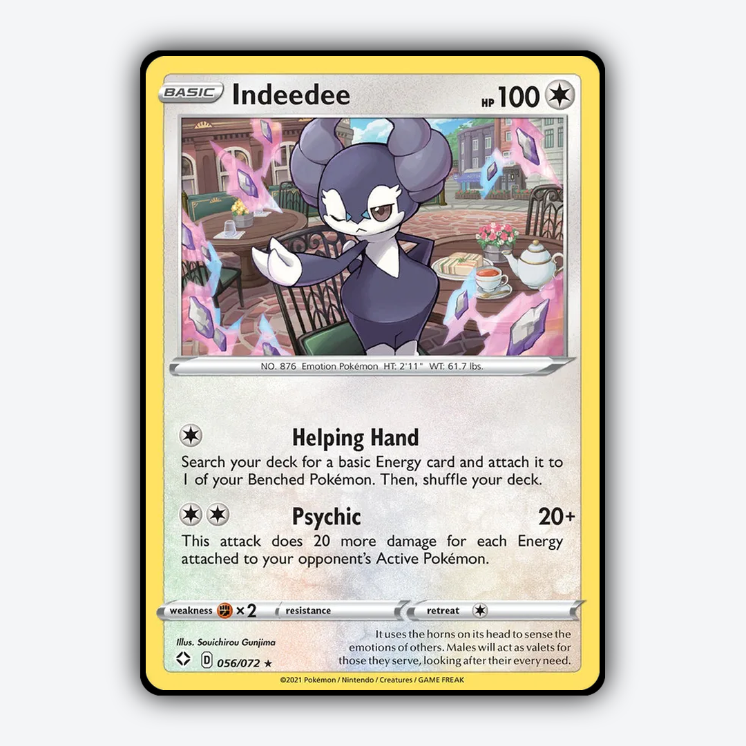 Indeedee 056/72 - Shining Fates Set - Card Rug