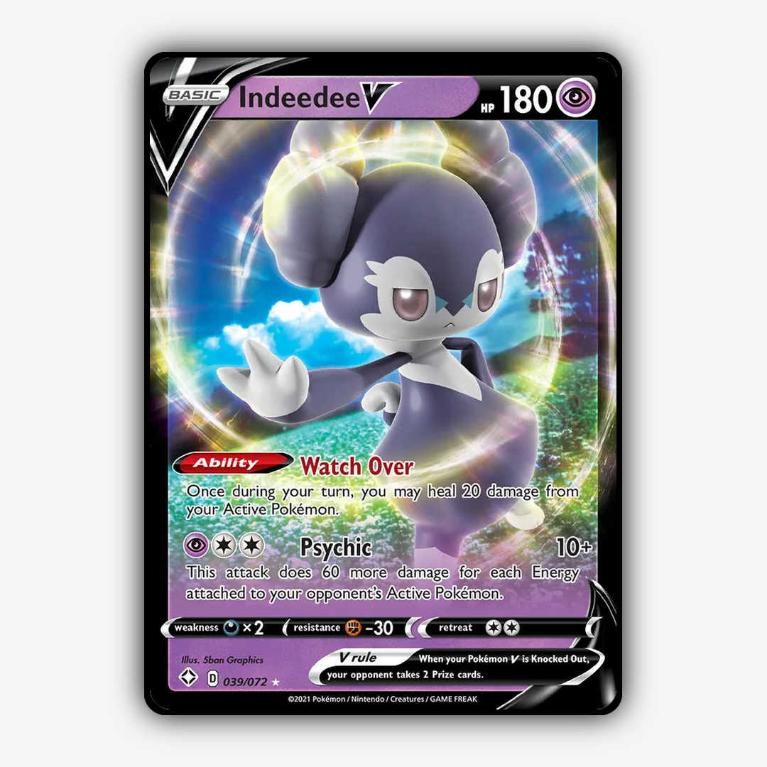 Indeedee V 039/72 - Shining Fates Set - Card Rug