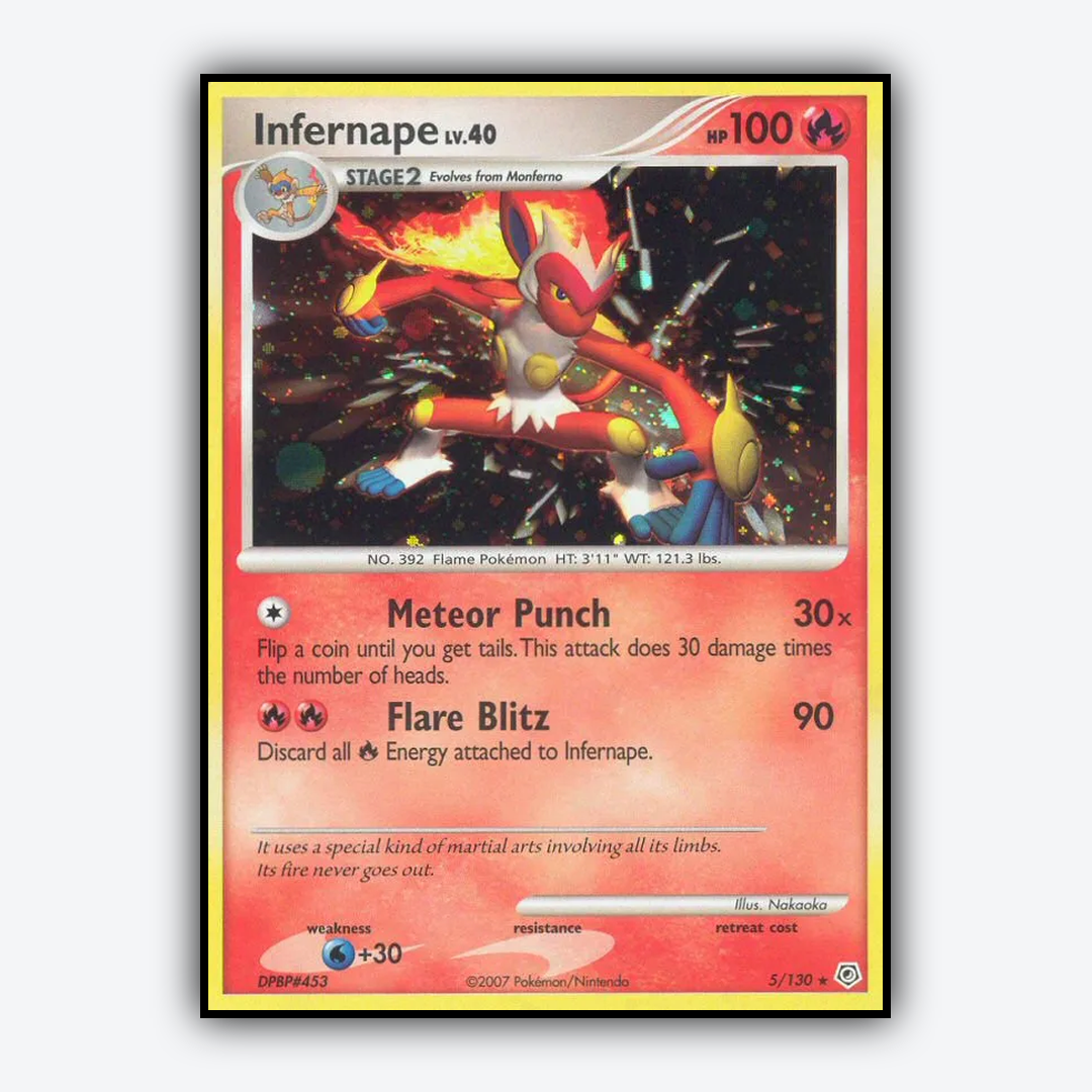 Infernape 005/130 - Diamond & Pearl Set - Card Rug