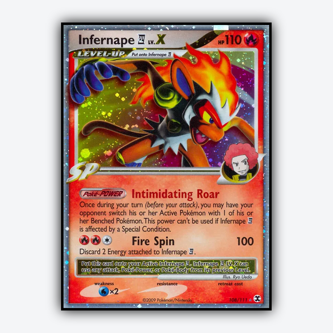 Infernape E4 LV.X 108/111 - Rising Rivals Set - Card Rug