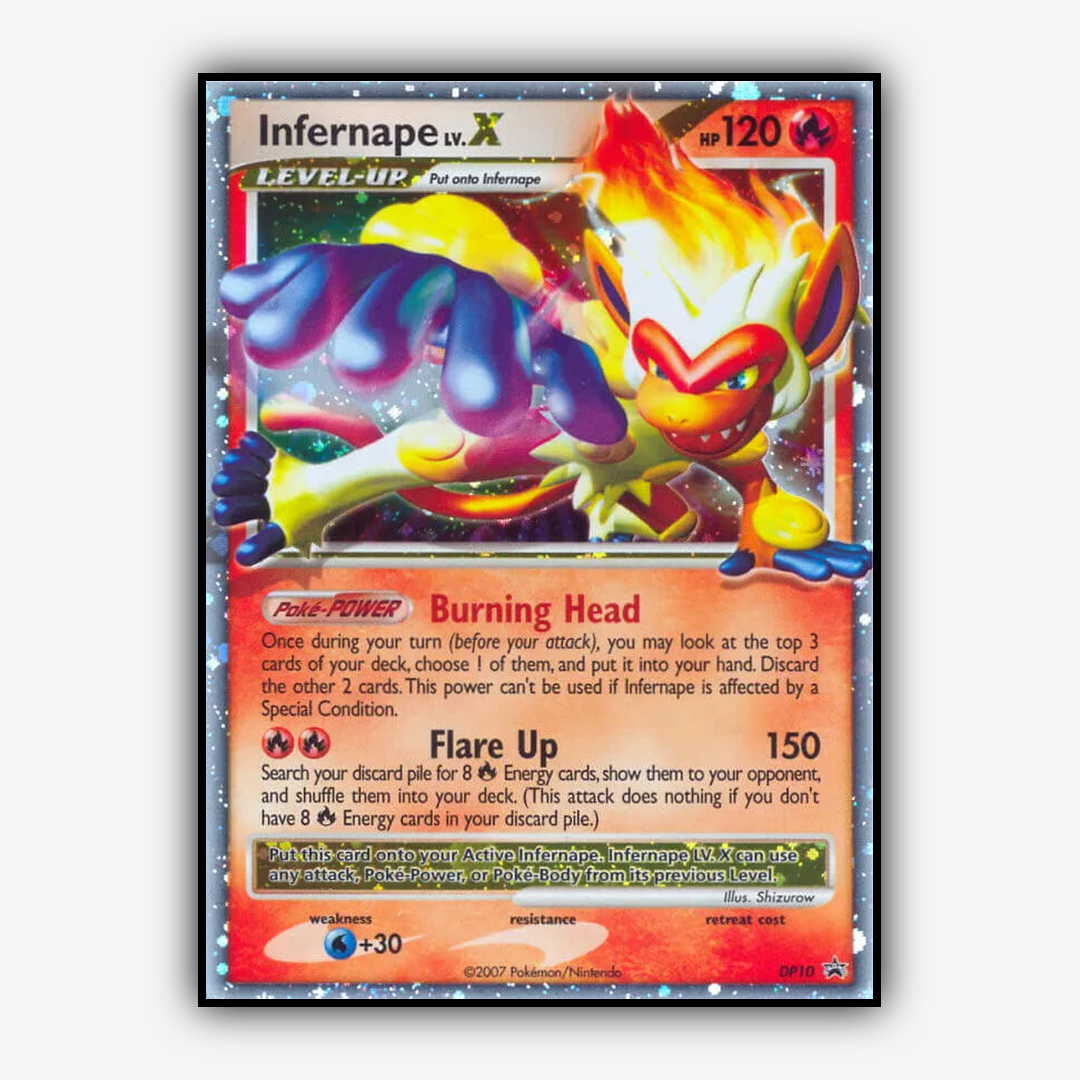 Infernape LV.X DP010 - DP Black Star Promos Set - Card Rug