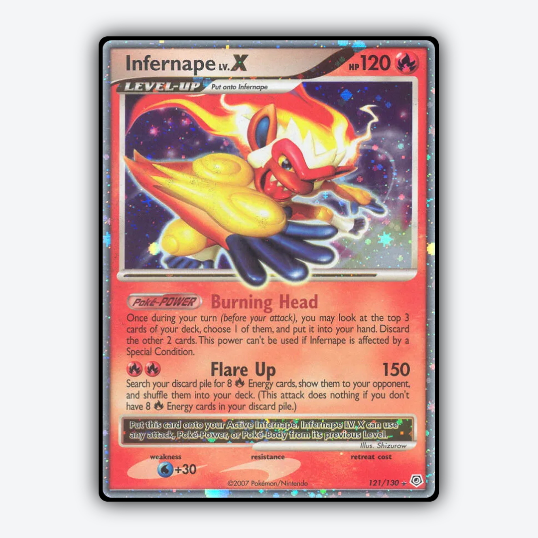 Infernape LV.X 121/130 - Diamond & Pearl Set - Card Rug