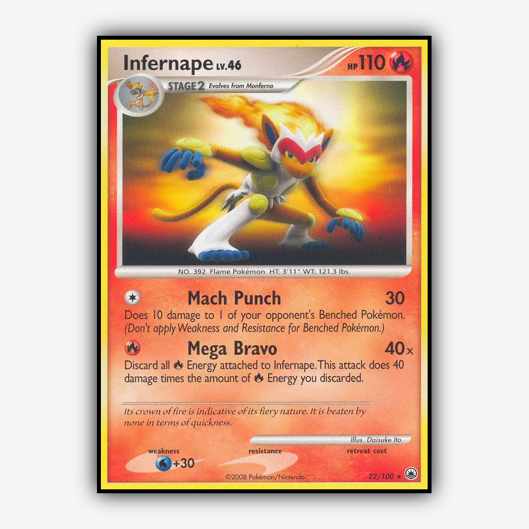 Infernape 022/100 - Majestic Dawn Set - Card Rug