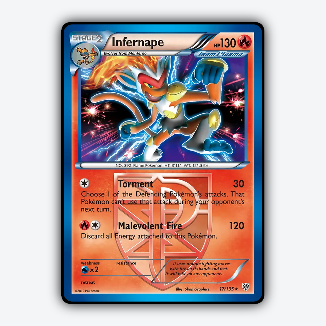 Infernape 017/135 - Plasma Storm Set - Card Rug