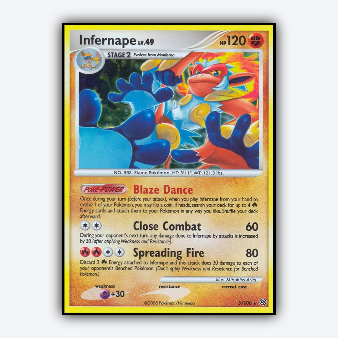 Infernape 003/100 - Stormfront Set - Card Rug