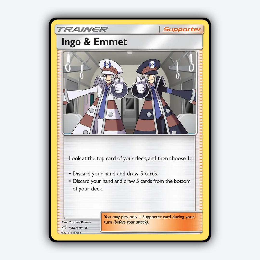 Ingo & Emmet 144/181 - Team Up Set - Card Rug