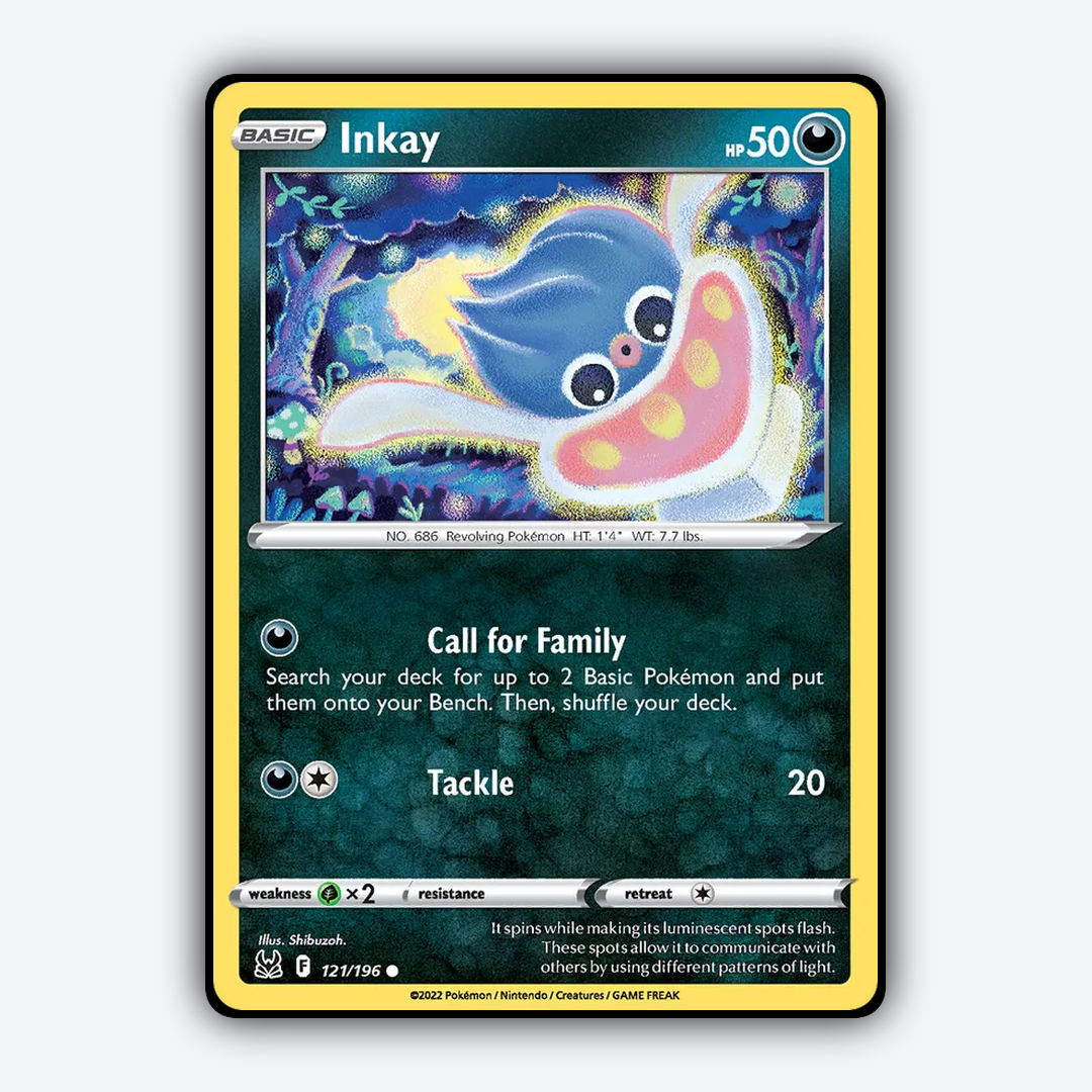 Inkay 121/196 - Lost Origin Set - Card Rug