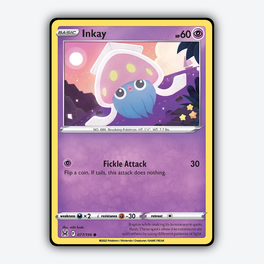 Inkay 077/196 - Lost Origin Set - Card Rug