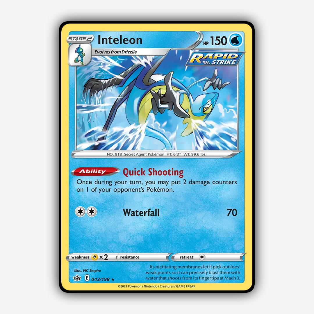 Inteleon 043/198 - Chilling Reign Set - Card Rug
