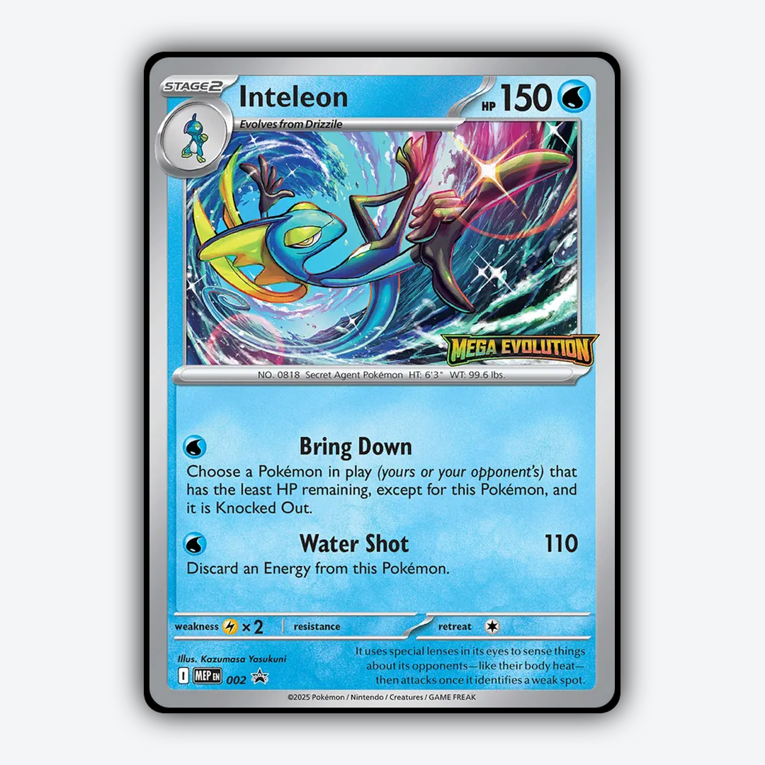 Inteleon #2 - ME Black Star Promos Set - Card Rug