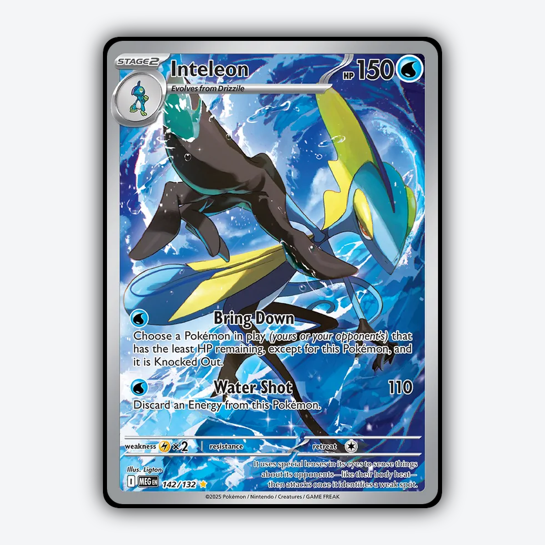 Inteleon #142 - Mega Evolution Set - Card Rug
