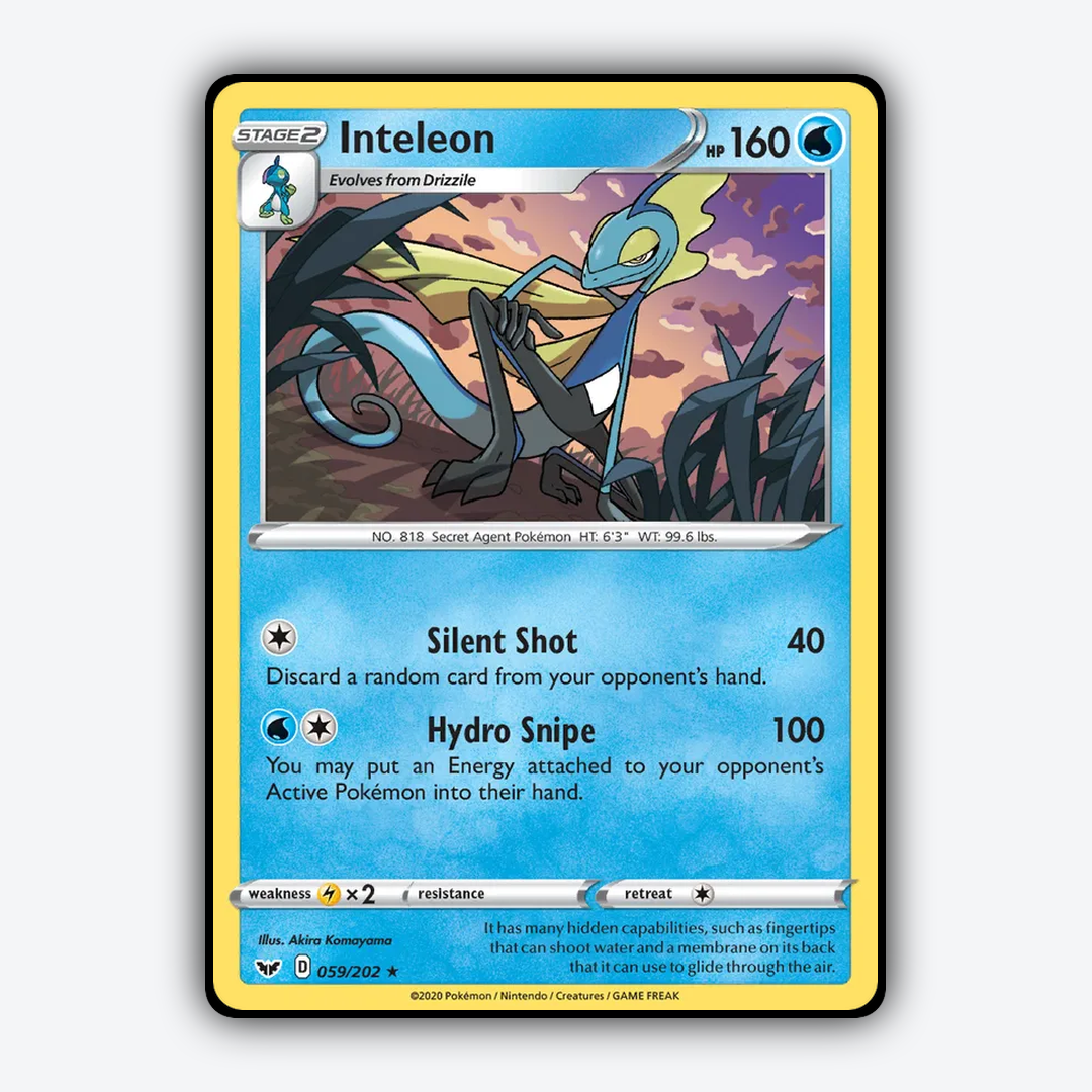 Inteleon 059/202 - Sword & Shield Set - Card Rug