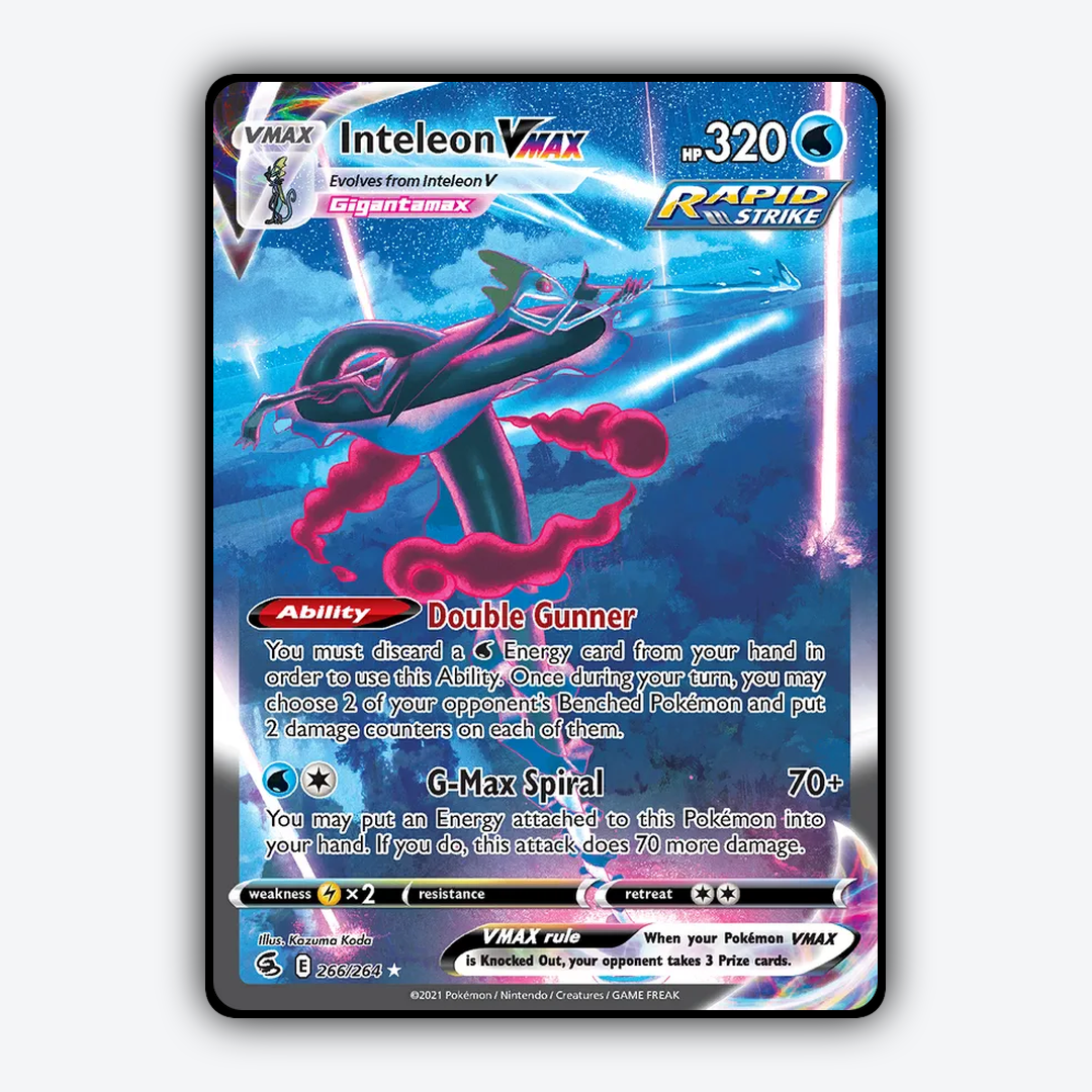 Inteleon VMAX 266/264 - Fusion Strike Set - Card Rug