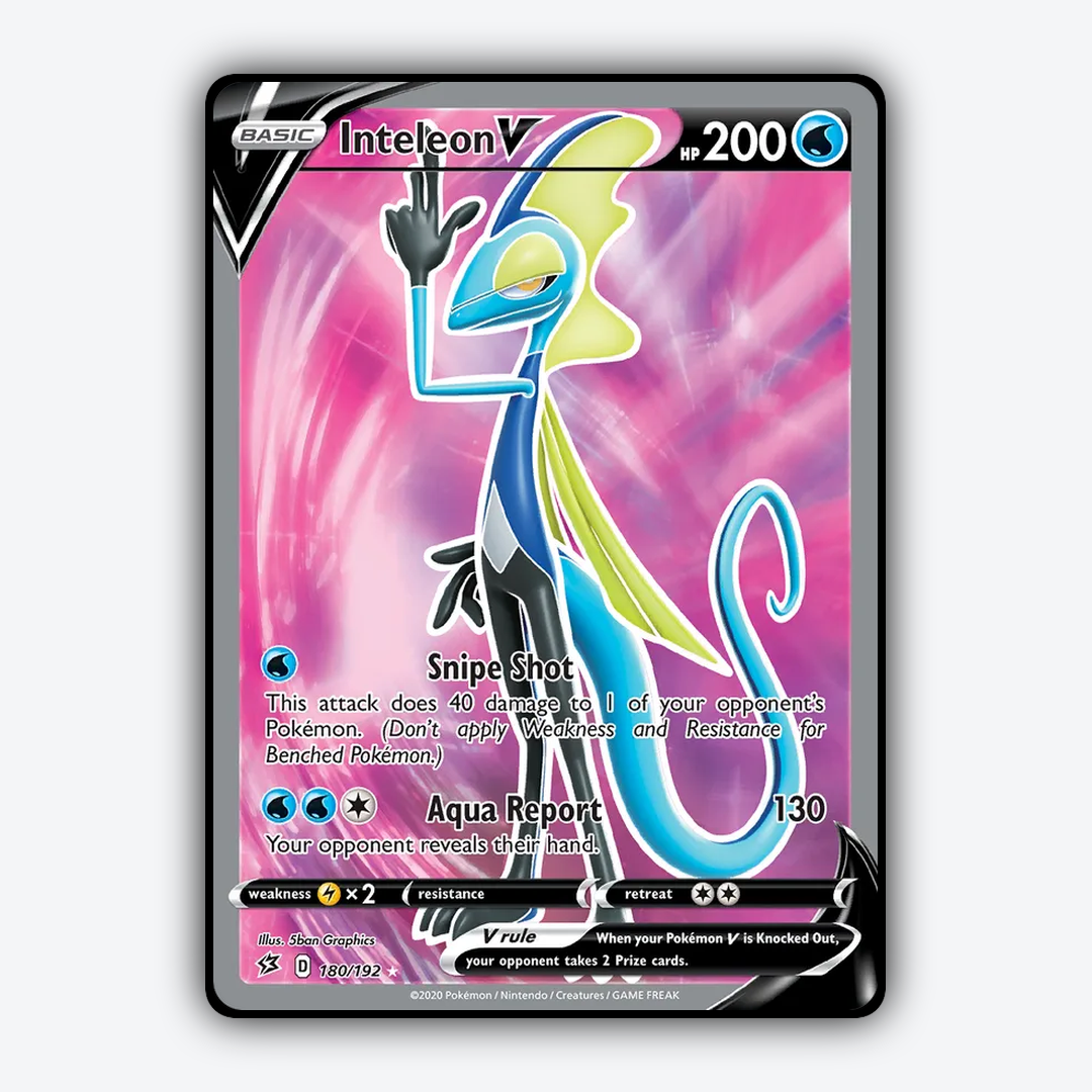 Inteleon V 180/192 - Rebel Clash Set - Card Rug