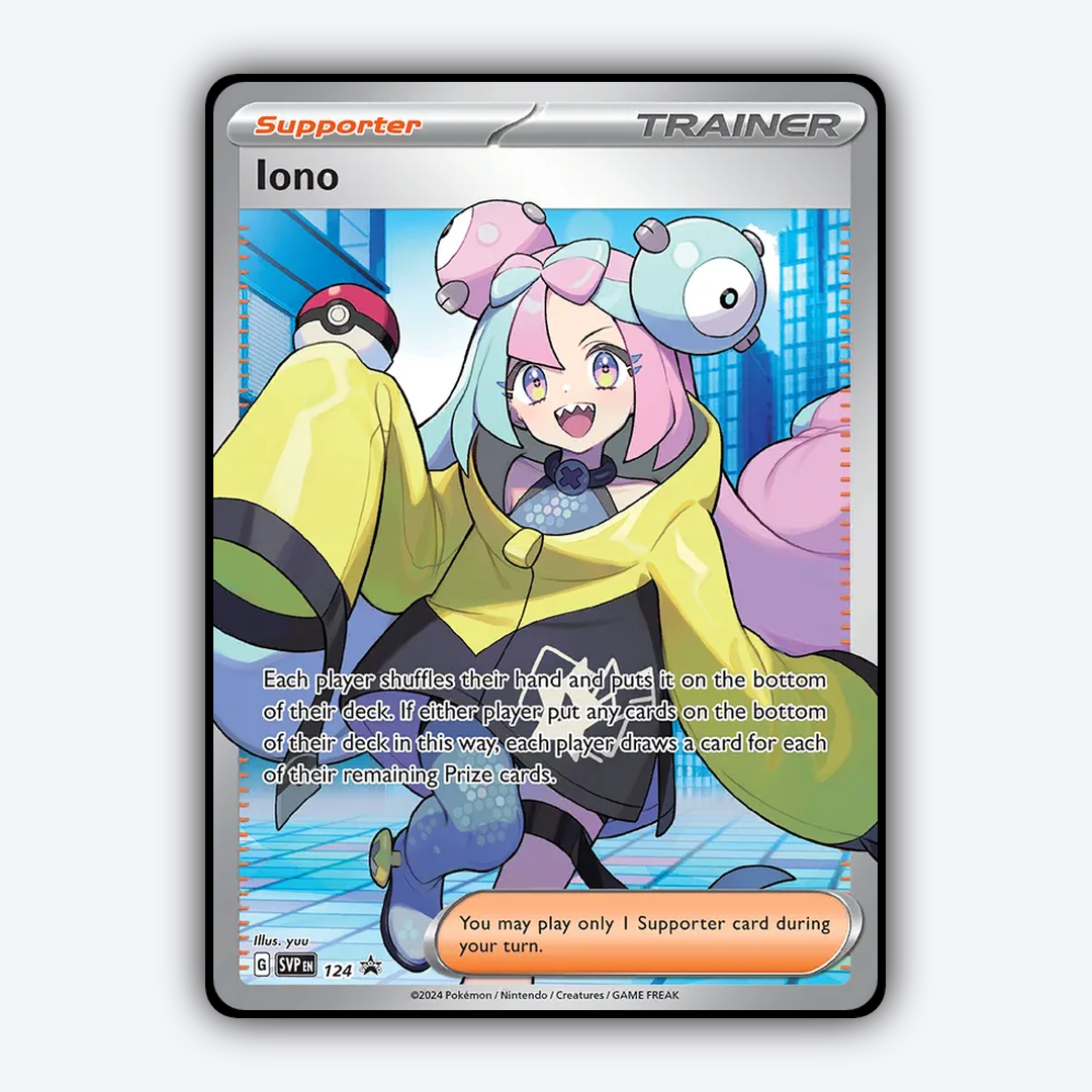 Iono #124 - Scarlet & Violet Black Star Promos Set - Card Rug
