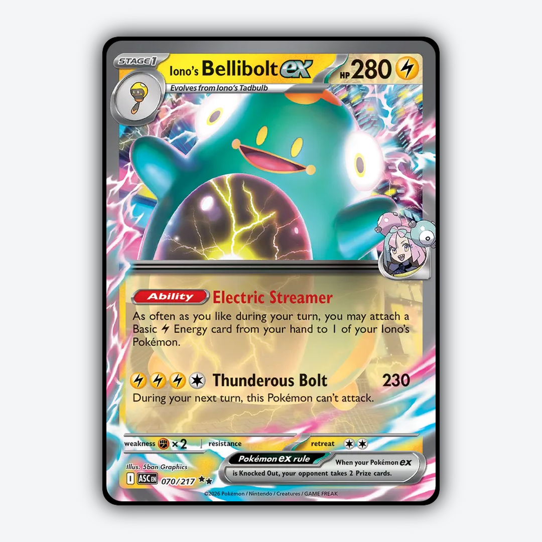 Iono's Bellibolt ex 070/217 - Ascended Heroes Set - Card Rug