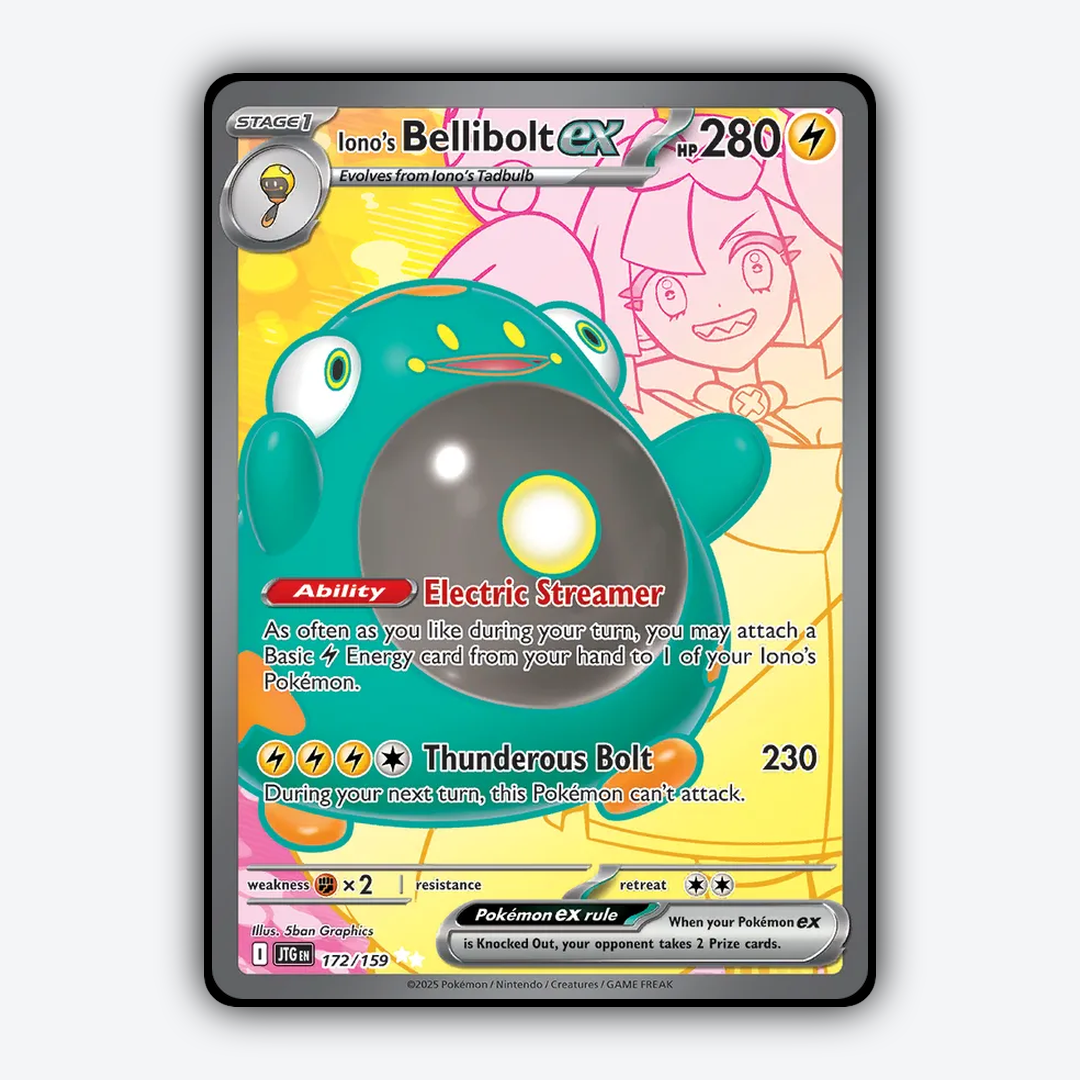 Iono's Bellibolt ex #172 - Journey Together Set - Card Rug