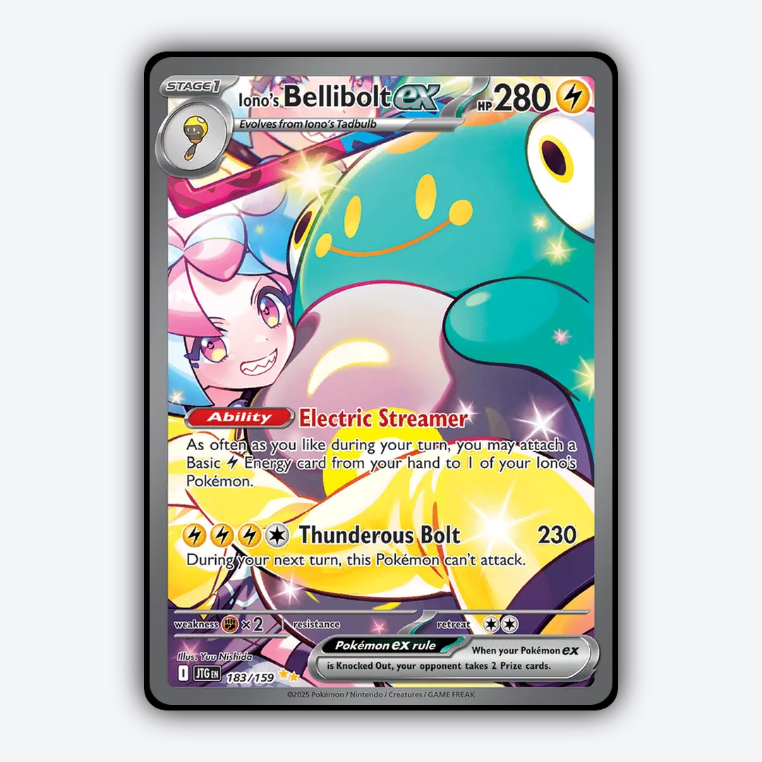 Iono's Bellibolt ex #183 - Journey Together Set - Card Rug