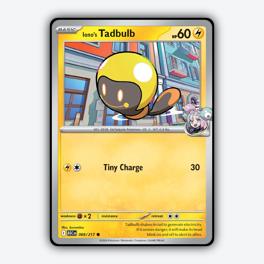 Iono's Tadbulb 069/217 - Ascended Heroes Set - Card Rug