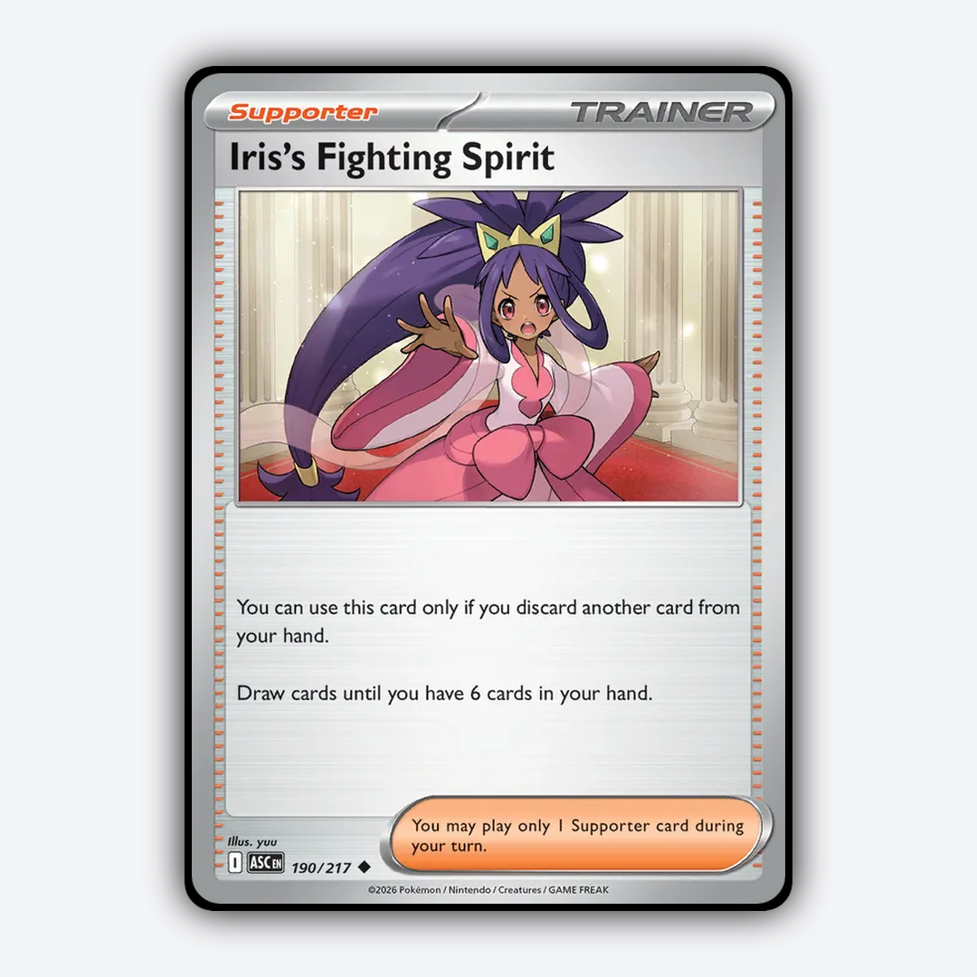 Iris's Fighting Spirit 190/217 - Ascended Heroes Set - Card Rug