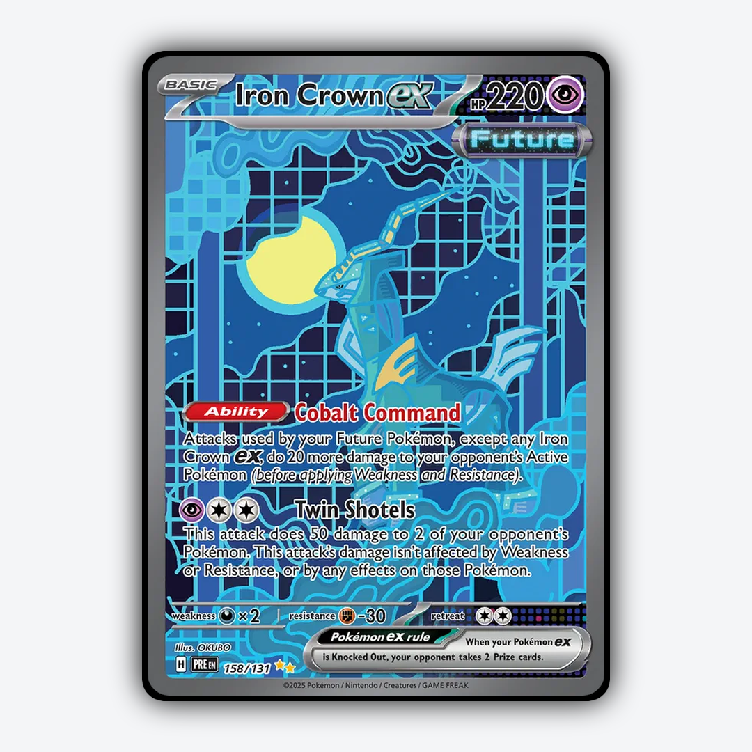 Iron Crown ex #158 - Prismatic Evolutions Set - Card Rug