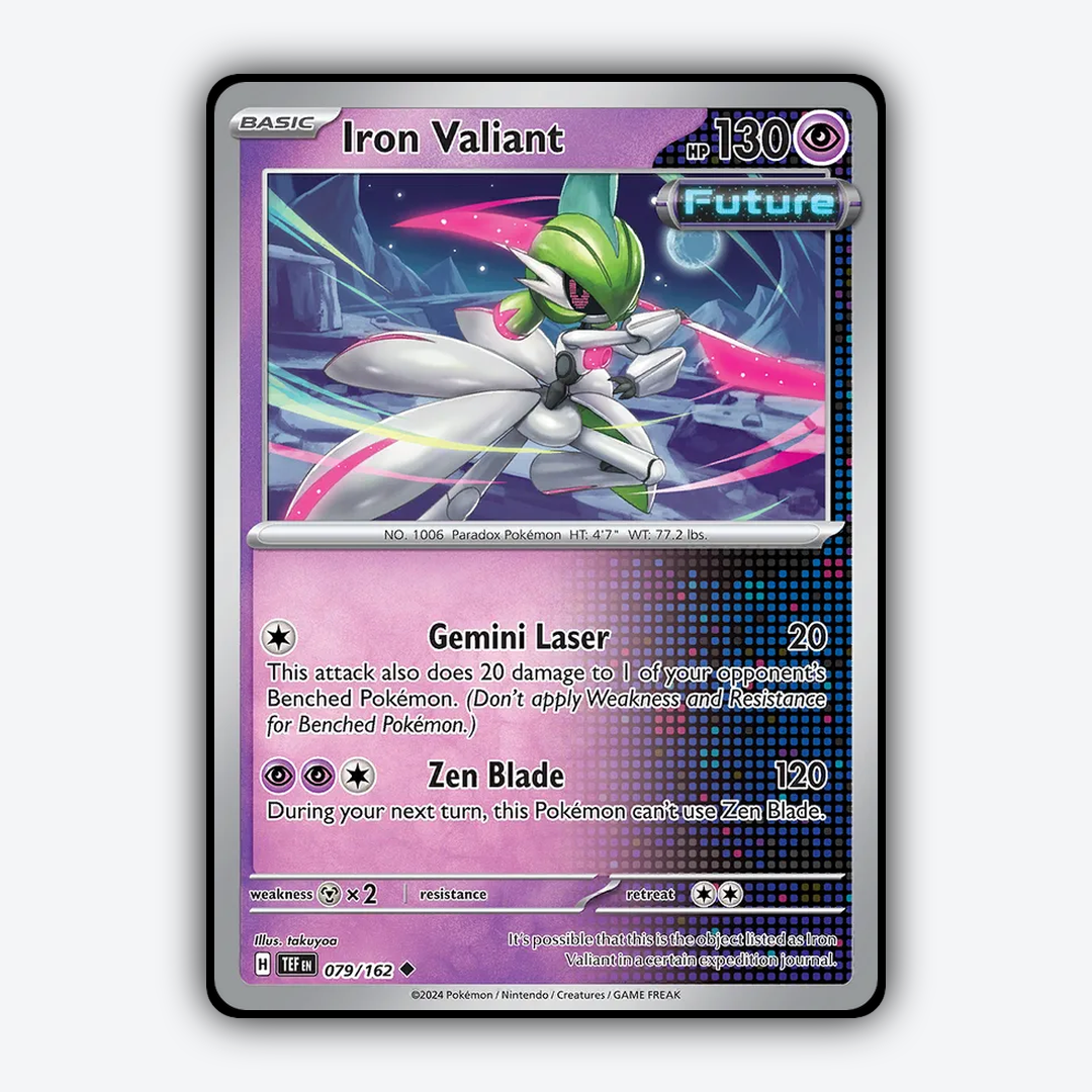 Iron Valiant 079/162 - Temporal Forces Set - Card Rug