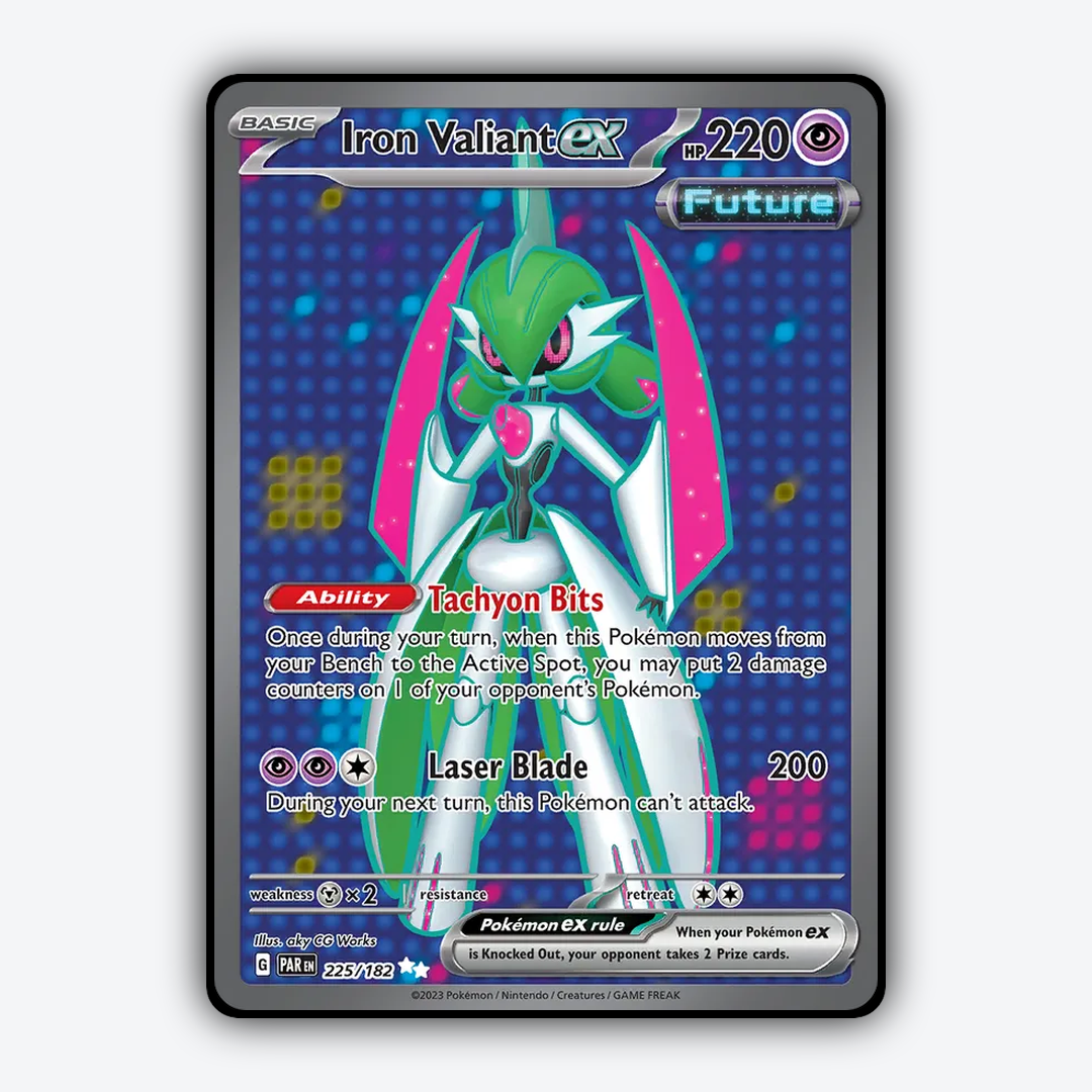 Iron Valiant ex #225 - Paradox Rift Set - Card Rug