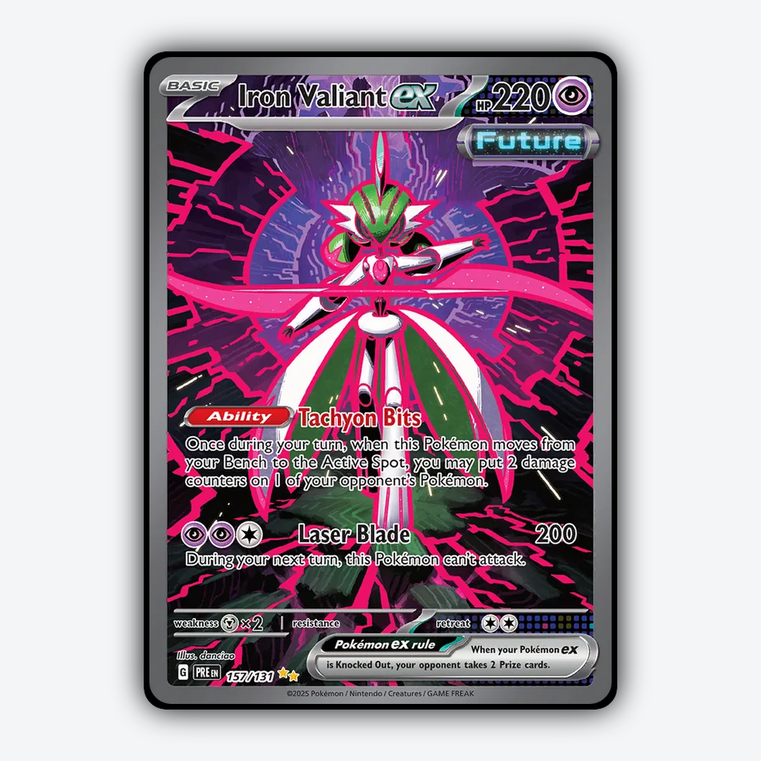 Iron Valiant ex #157 - Prismatic Evolutions Set - Card Rug